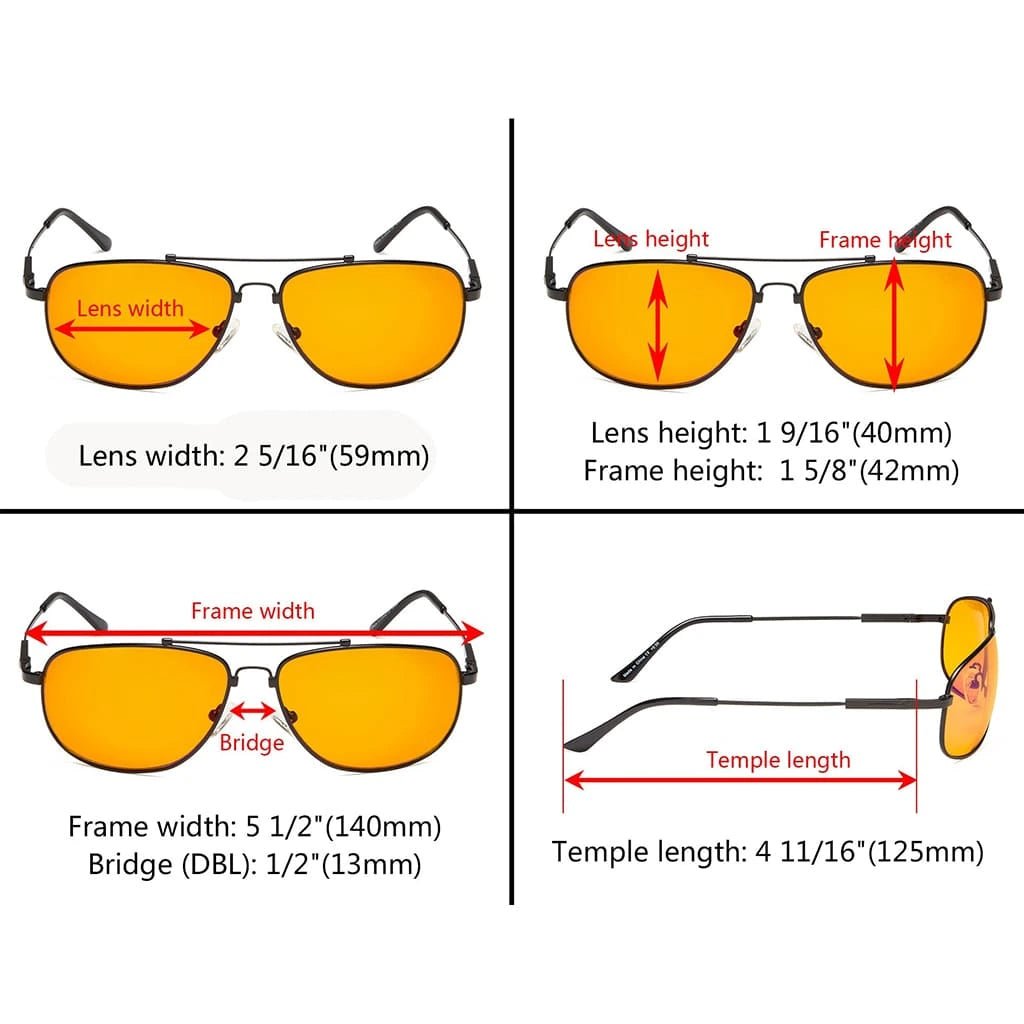 Memory Titanium Frame Blue Light Blocking Eyeglasses DS1803eyekeeper.com