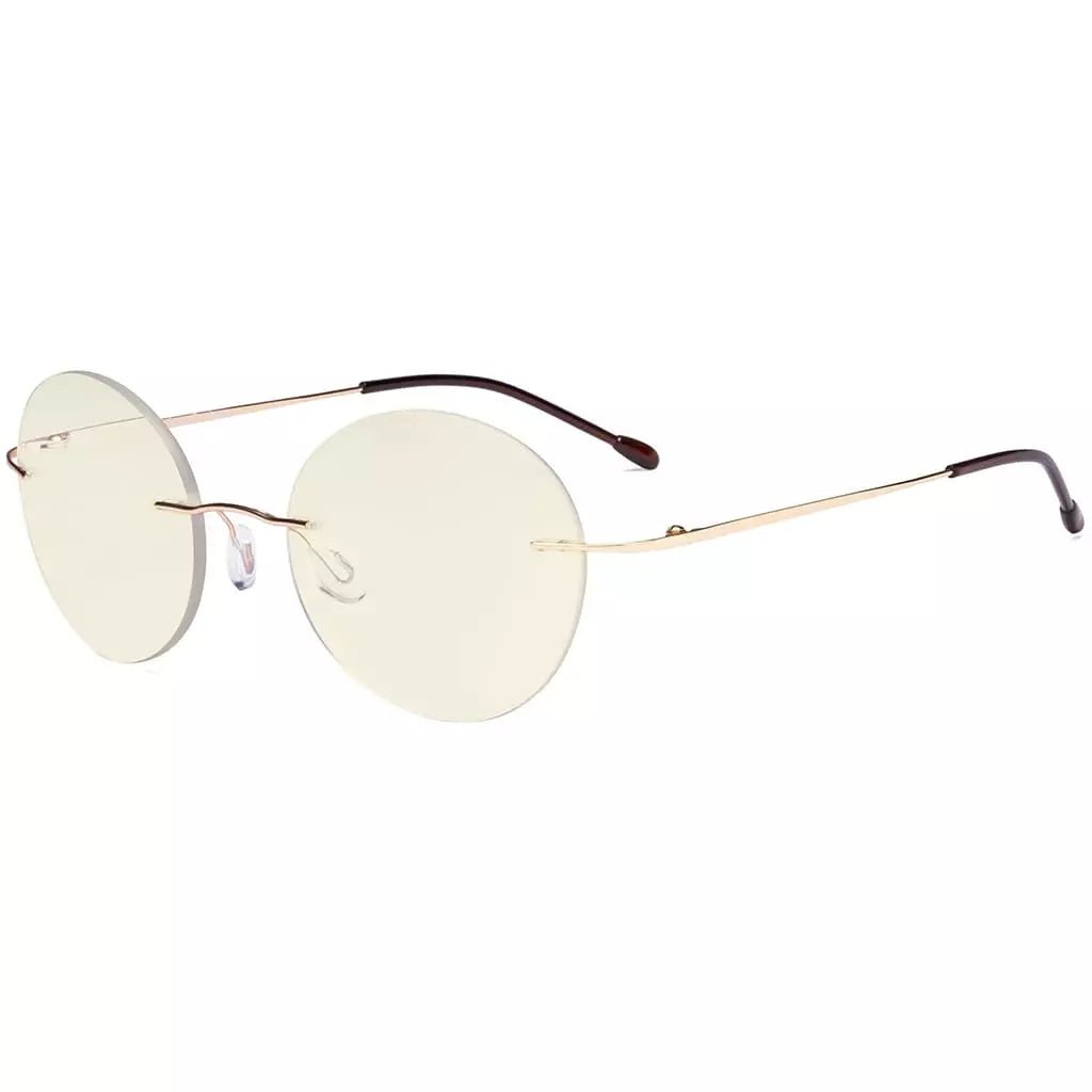 Rimless Round Multifocus Progressive Reading Glasses MWK9910eyekeeper.com