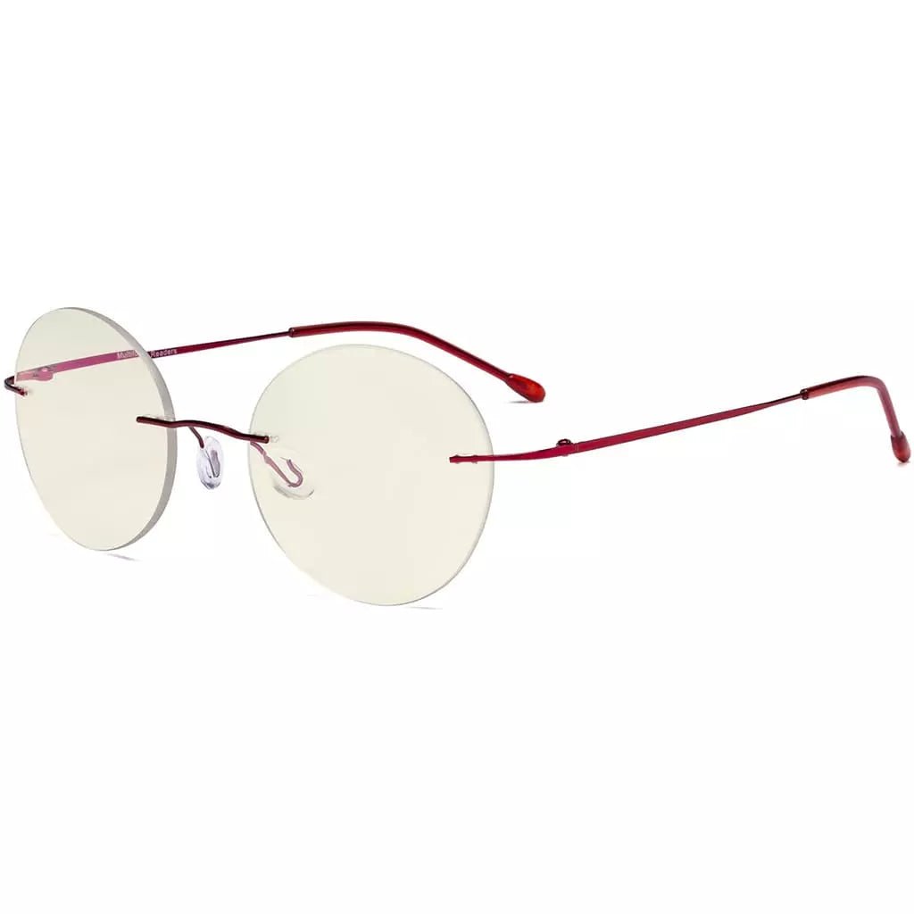 Rimless Round Multifocus Progressive Reading Glasses MWK9910eyekeeper.com