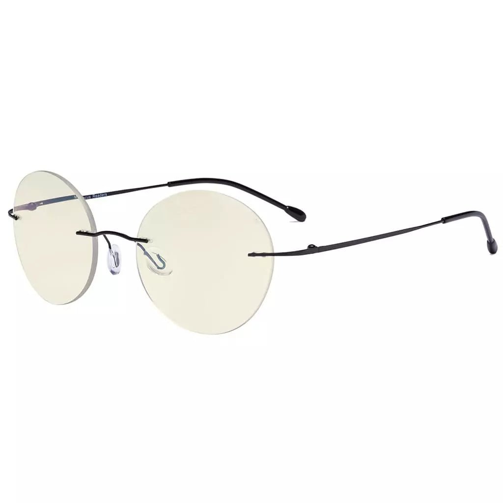 Rimless Round Multifocus Progressive Reading Glasses MWK9910eyekeeper.com