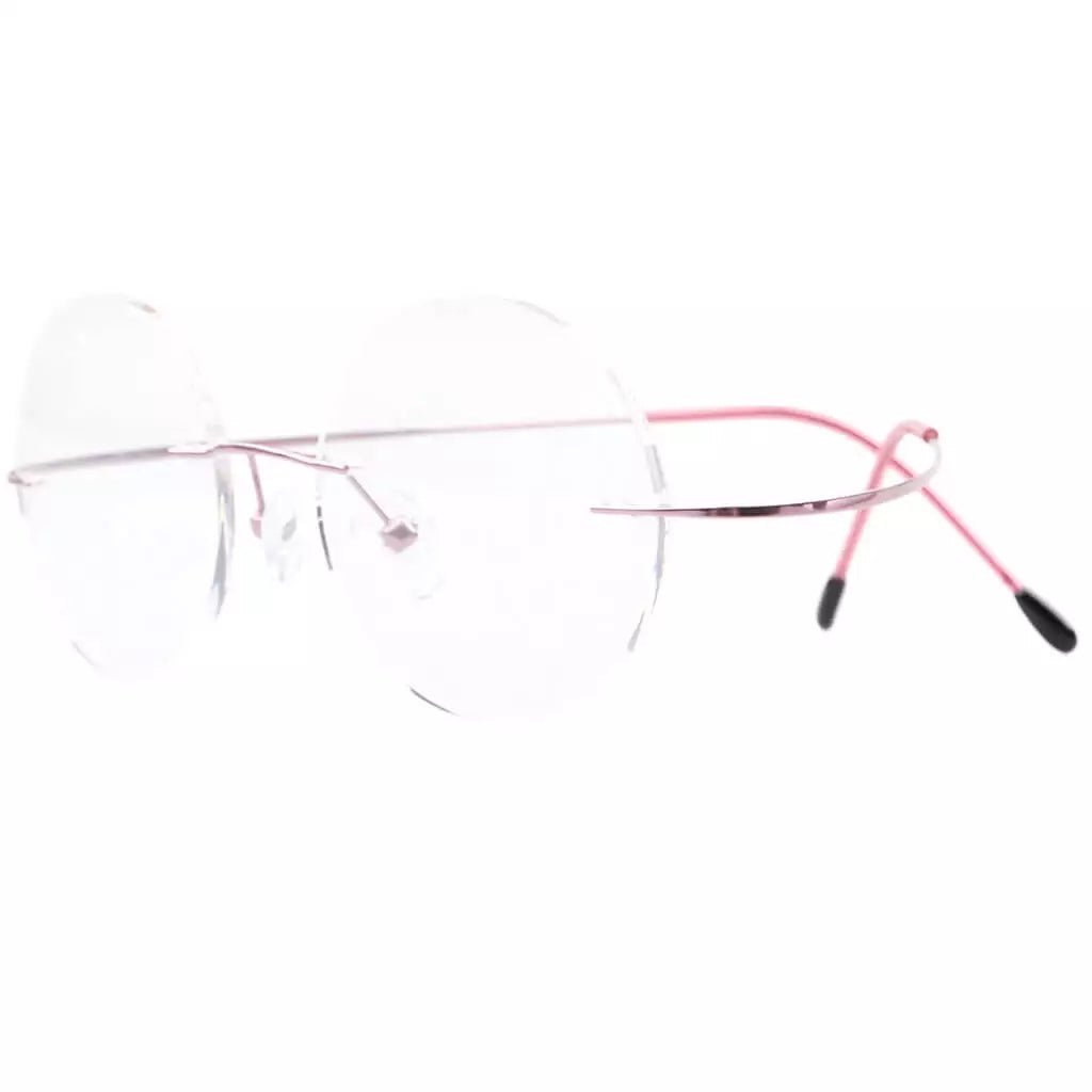 Titanium Frame Rimless Fashion Round Eyewear R15028eyekeeper.com