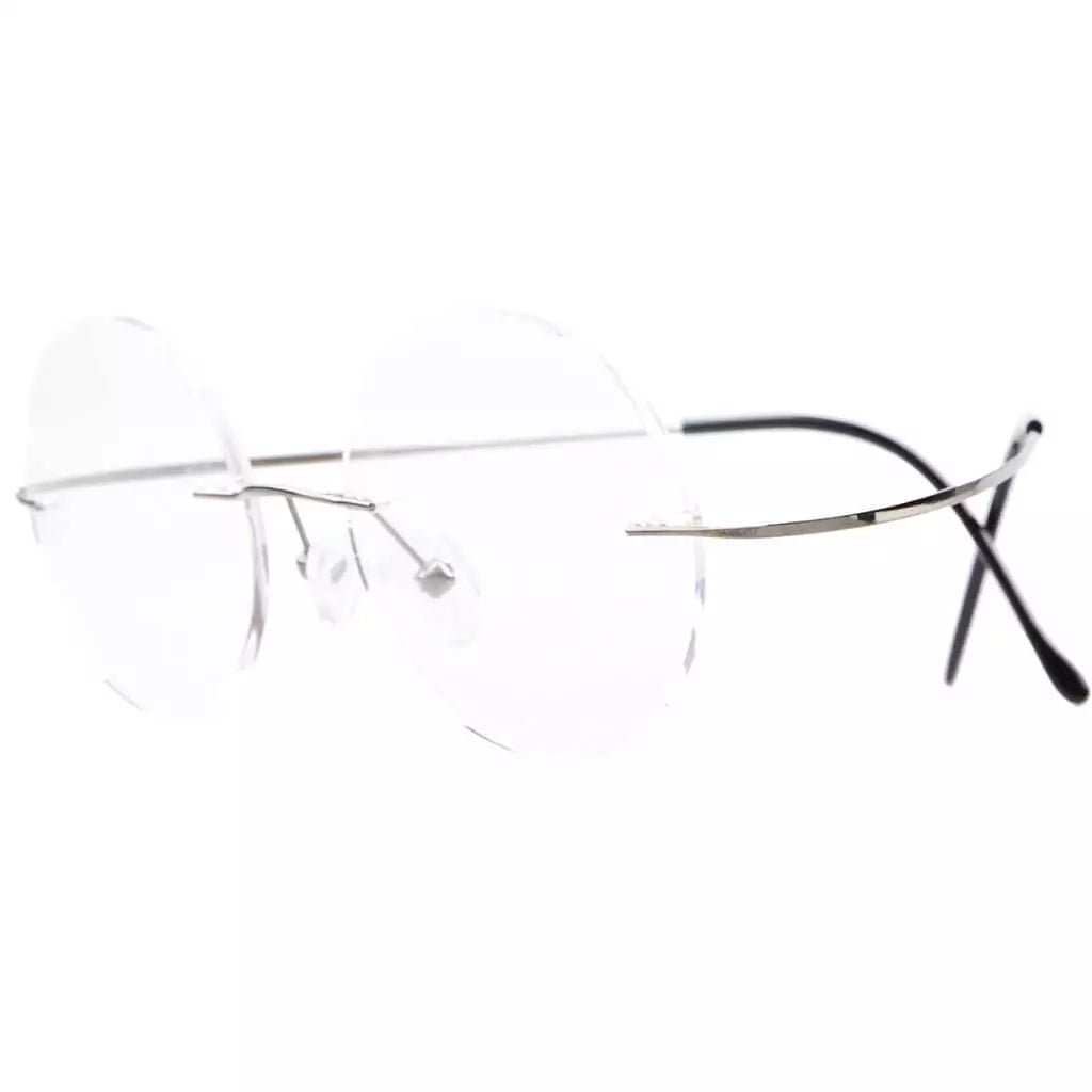 Titanium Frame Rimless Fashion Round Eyewear R15028eyekeeper.com