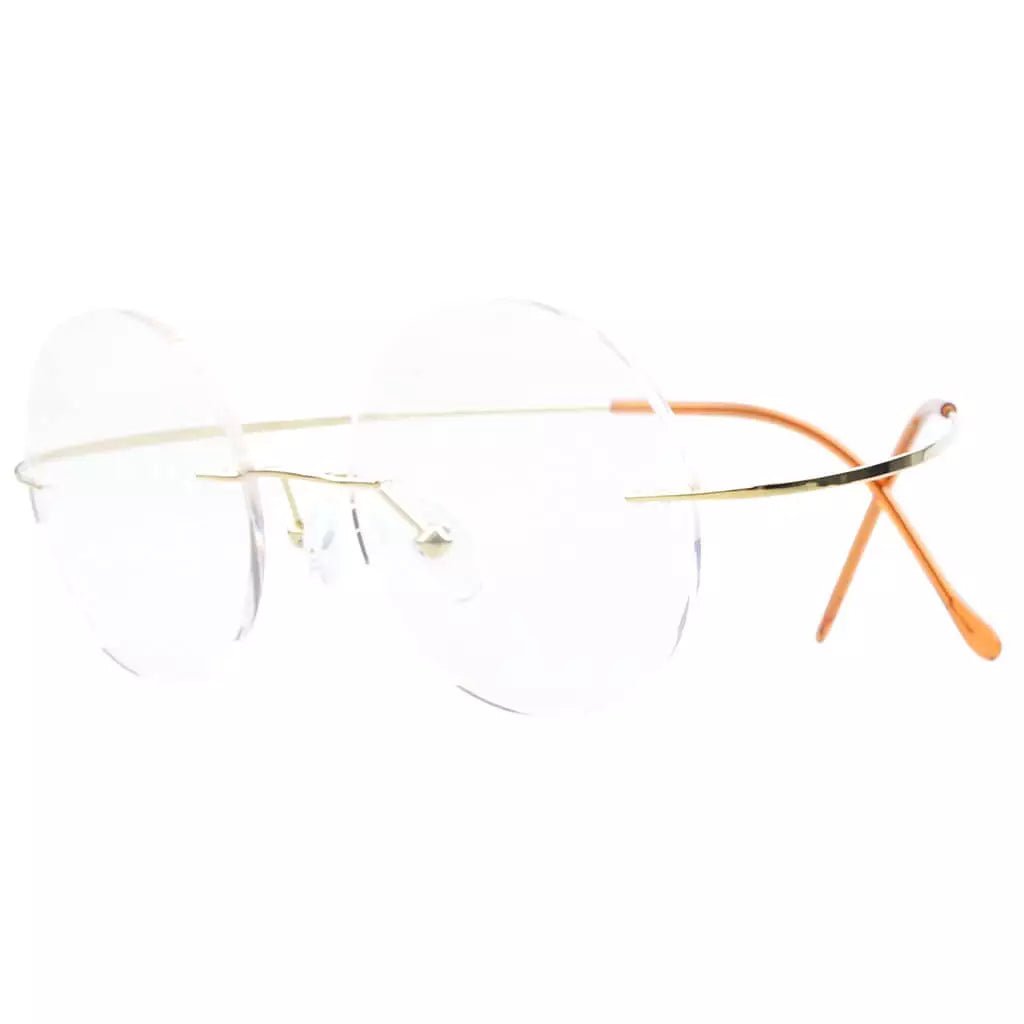 Titanium Frame Rimless Fashion Round Eyewear R15028eyekeeper.com