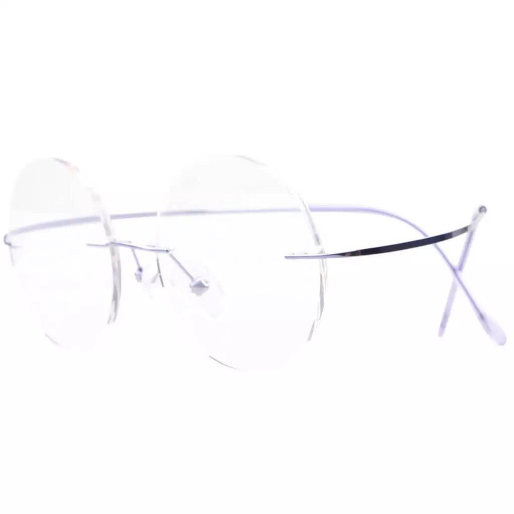 Titanium Frame Rimless Fashion Round Eyewear R15028eyekeeper.com