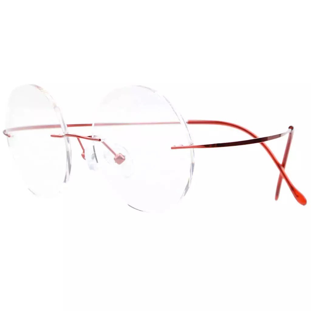 Titanium Frame Rimless Fashion Round Eyewear R15028eyekeeper.com