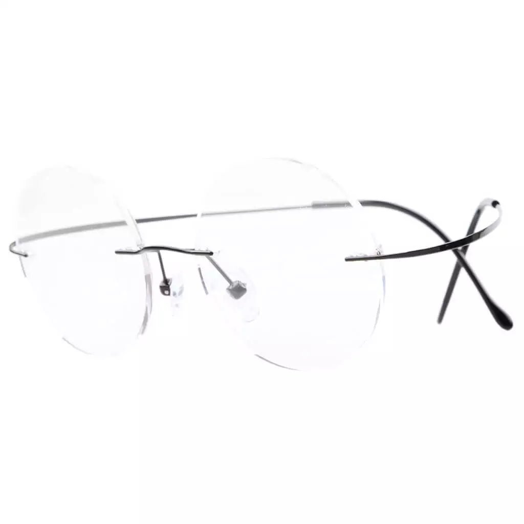 Titanium Frame Rimless Fashion Round Eyewear R15028eyekeeper.com