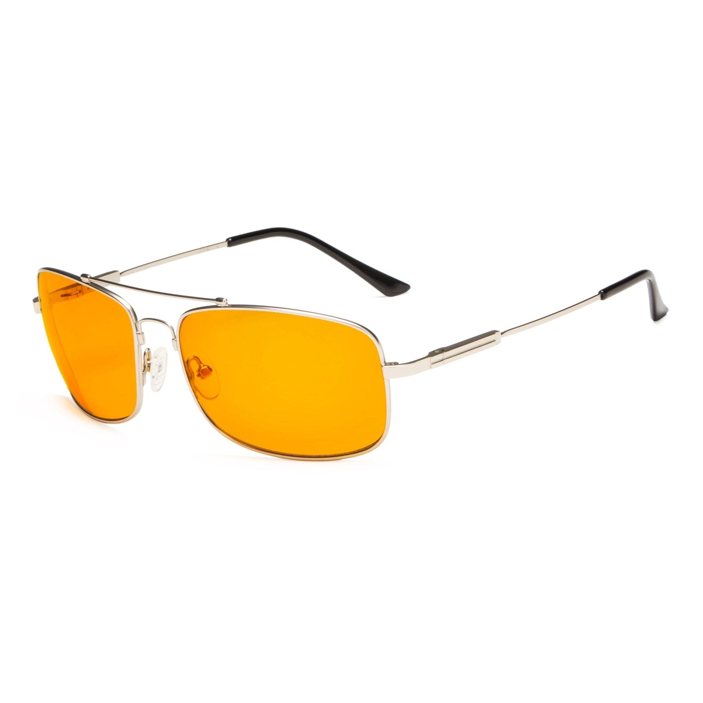 Rectangle Titanium Frame Computer Glasses Sliver DS1805