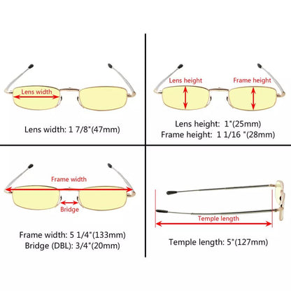 10 Pack Blue Light Filter Reading Glasses with Folding Arms CG15080eyekeeper.com