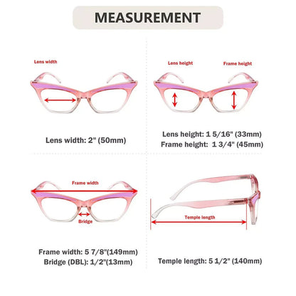 10 Pack Cat Eye Reading Glasses Cute Readers R2132eyekeeper.com