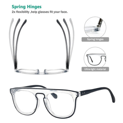 10 Pack Double Color Stylish Reading Glasses Line Design Readers R2122eyekeeper.com