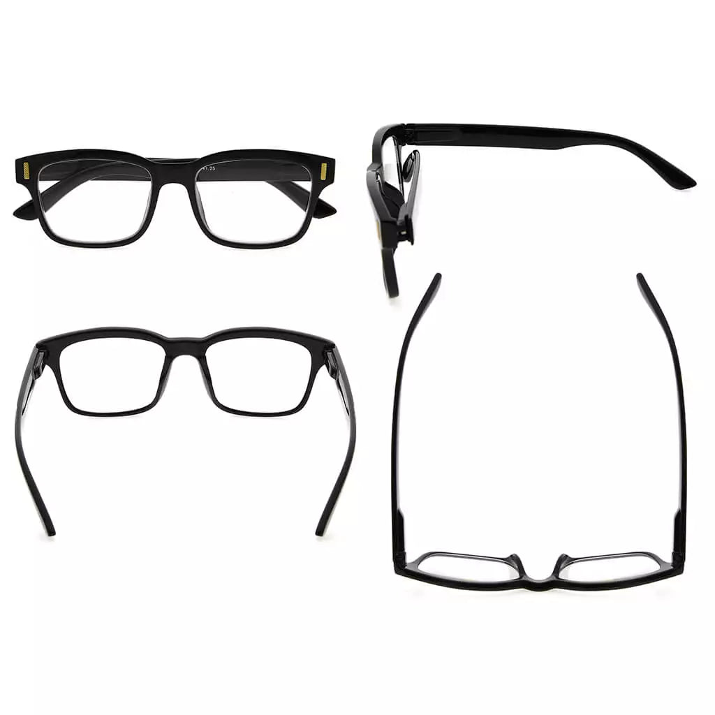 10 Pack Stylish Reading Glasses Two Tone Patterned Arms Readers RT1802eyekeeper.com