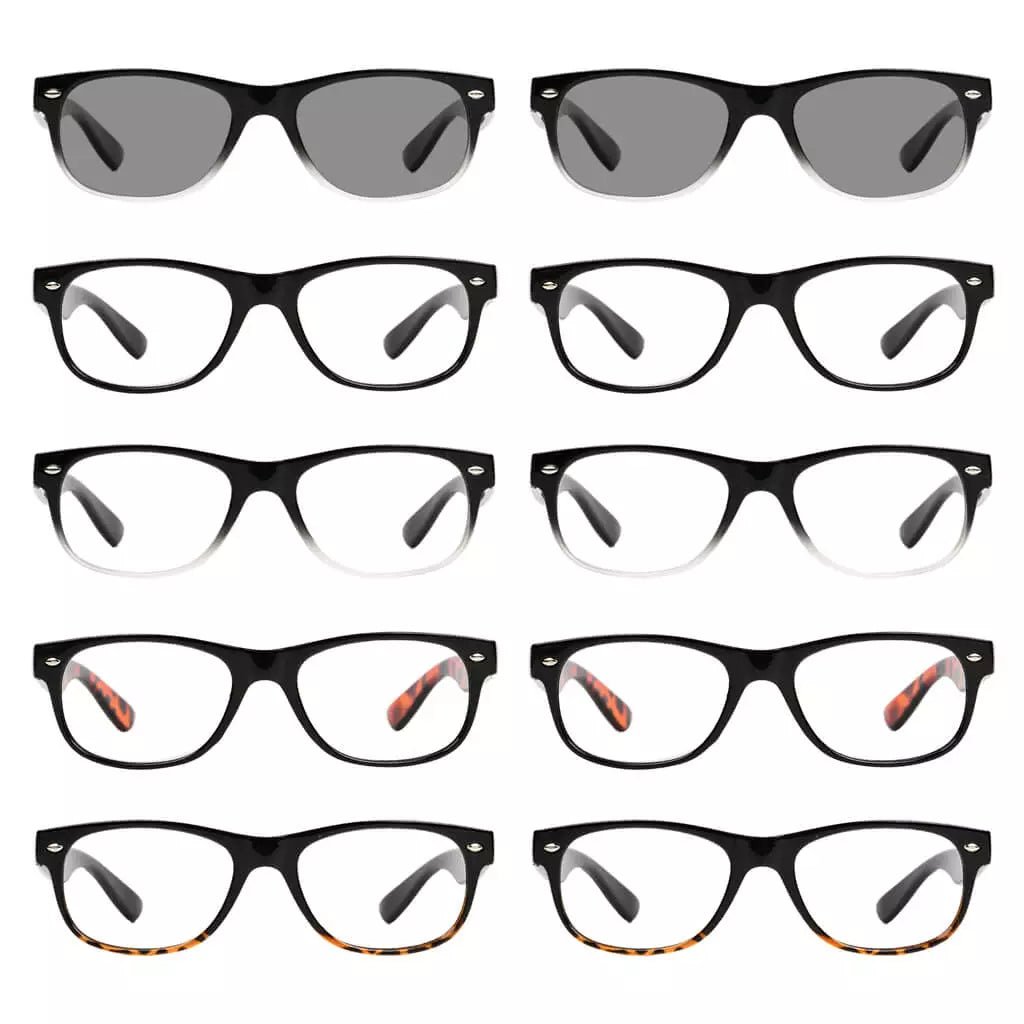 10 Pack Vintage Reading Glasses Include Sunglasses R011eyekeeper.com