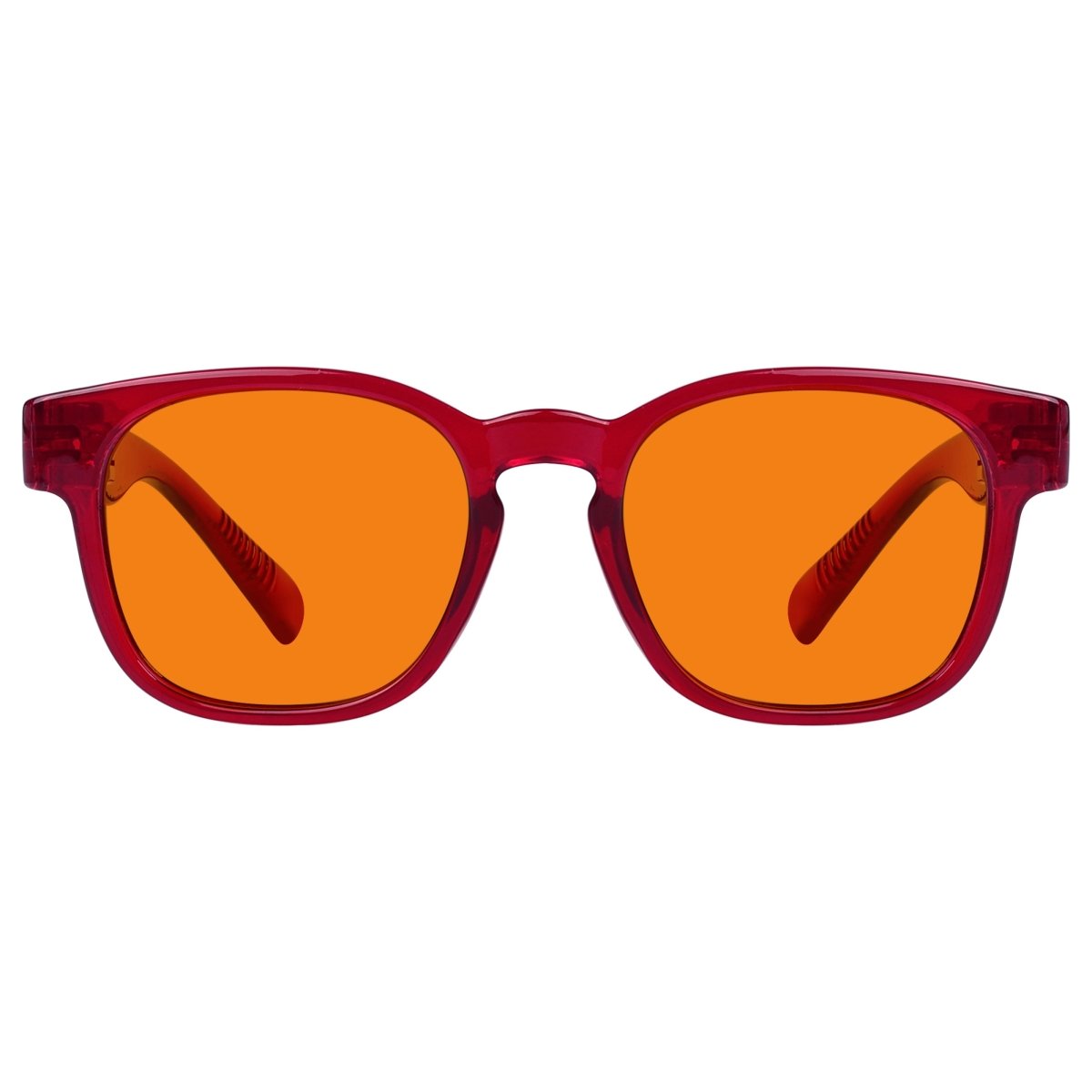 100% Blue Blocking Orange Lens Square Metalless Glasses NR144 - B98eyekeeper.com