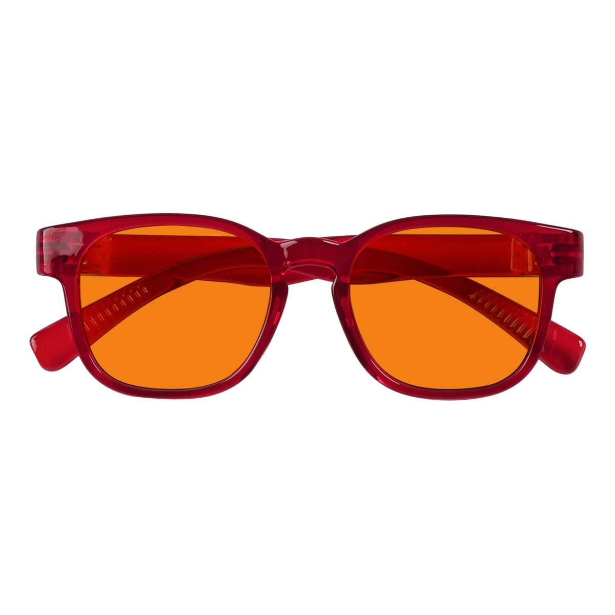 100% Blue Blocking Orange Lens Square Metalless Glasses NR144 - B98eyekeeper.com