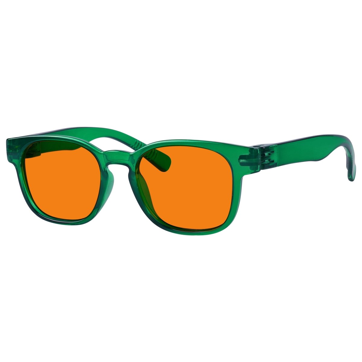 100% Blue Blocking Orange Lens Square Metalless Glasses NR144 - B98eyekeeper.com