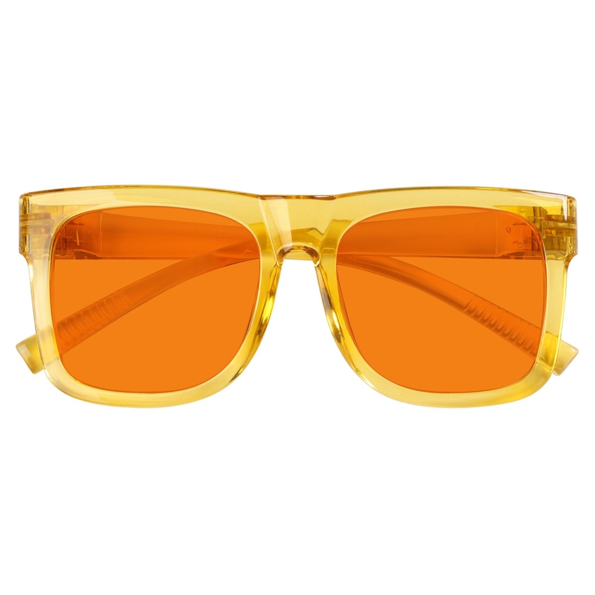 100% Blue Light Blocking Orange Glasses Metalless Screwless Eyewear R2316 - B98eyekeeper.com