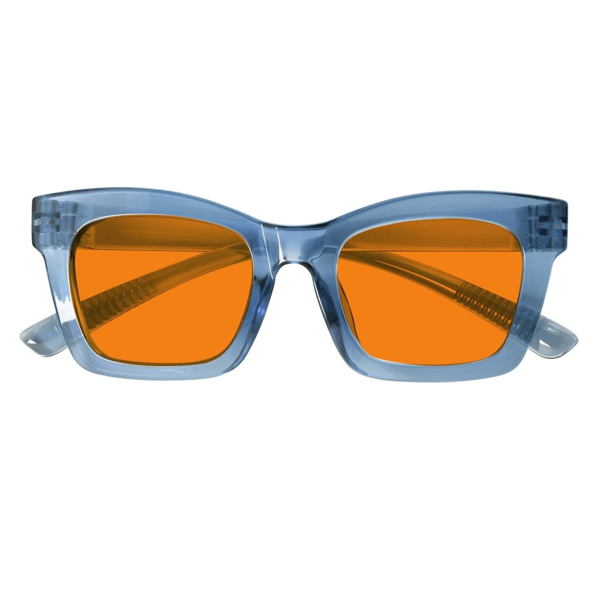 100% Blue Light Blocking Orange Glasses Metalless Screwless R2308 - B98eyekeeper.com