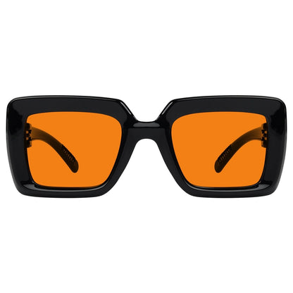 100% Blue Light Blocking Orange Thick Frame Screwless Eyewear NR2101 - B98eyekeeper.com