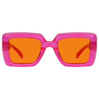 100% Blue Light Blocking Orange Thick Frame Screwless Eyewear NR2101 - B98eyekeeper.com