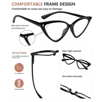 12 Pack Cat Eye Reading Glasses Stylish Readers R2134eyekeeper.com