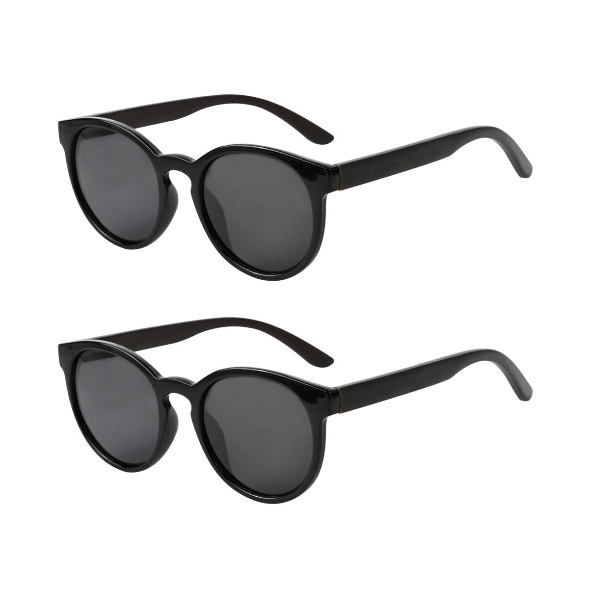 2 Pack Stylish Round Polarized Sunglasses S009PGSGeyekeeper.com