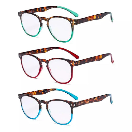 3 Pack Vintage Stylish Reading Glasses R060Deyekeeper.com