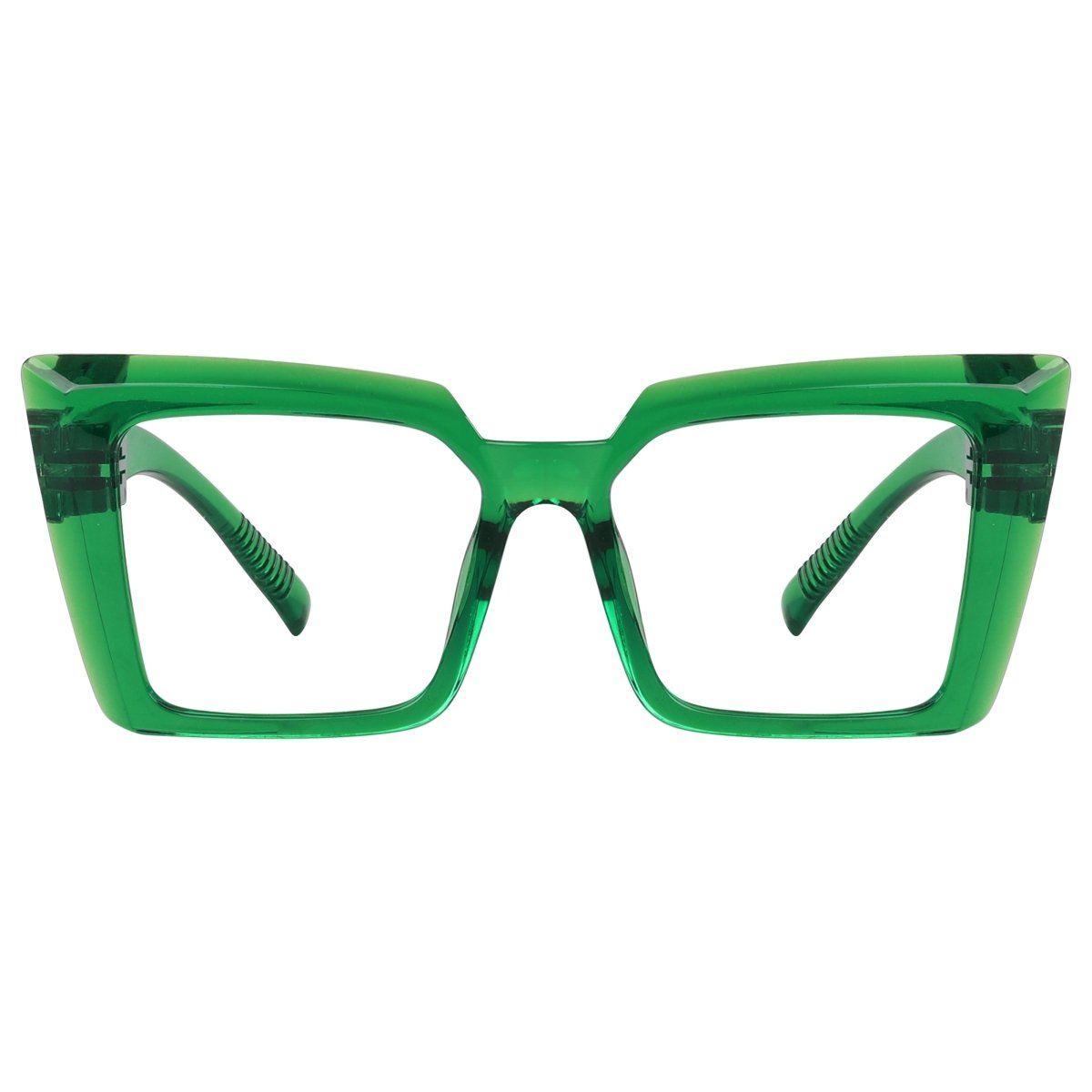 30% Blue Light Blocking Oversized Metalless Screwless Cat - eye Eyeglasses NR2141 - B15eyekeeper.com