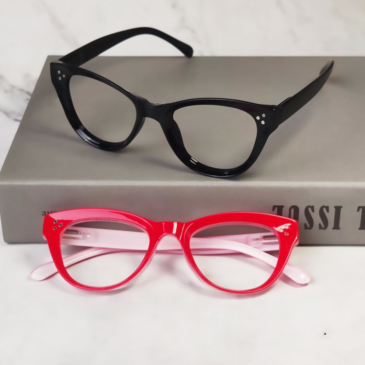 4 Pack Cat - eye Reading Glasses Thicker Frame Readers R9108eyekeeper.com