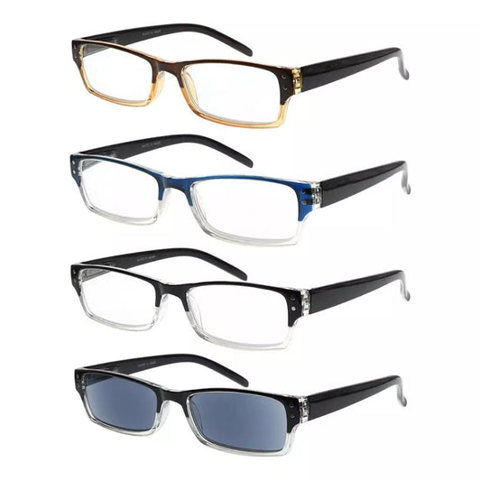 4 Pack Classic Reading Glasses R012 - Aeyekeeper.com