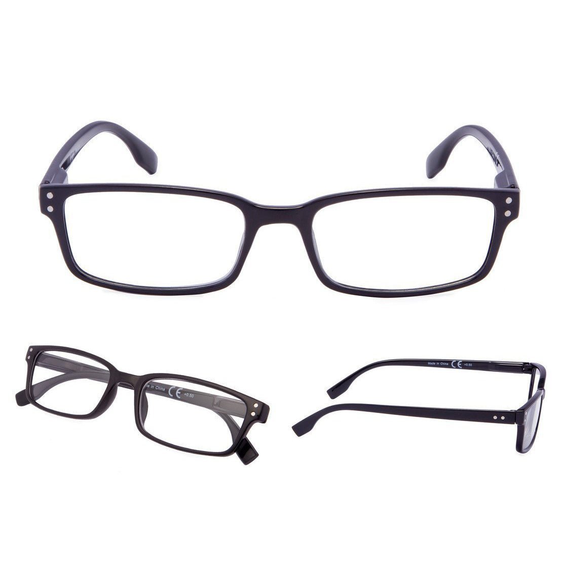 4 Pack Classical Spring - Hinges Reading Glasses R097eyekeeper.com