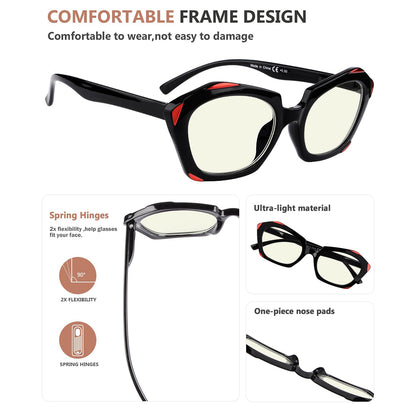 Distinctive Computer Reading Glasses Women UV2129