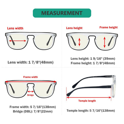 Computer Reading Glasses Dimension