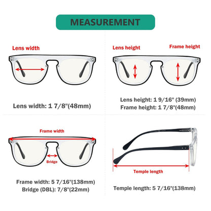 Multifocus Reading Glasses Dimension