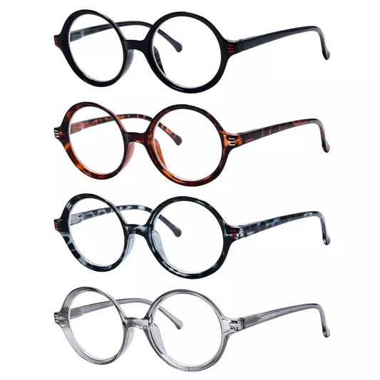 4 Pack Reading Glasses Small Lens Round Readers R2025eyekeeper.com