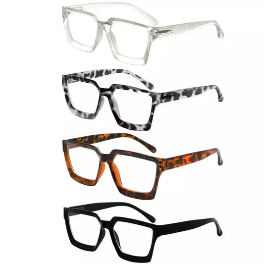 4 Pack Stylish Reading Glasses Thicker Frame Readers R2003eyekeeper.com