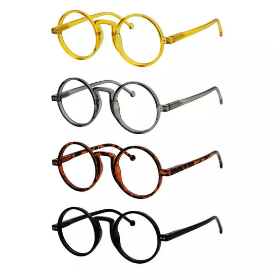 4 Pack Vintage Round Reading Glasses Retro Readers R2140eyekeeper.com