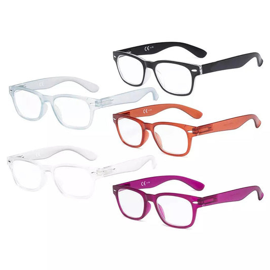 5 Pack Chic Reading Glasses Classic Readers RFH4eyekeeper.com