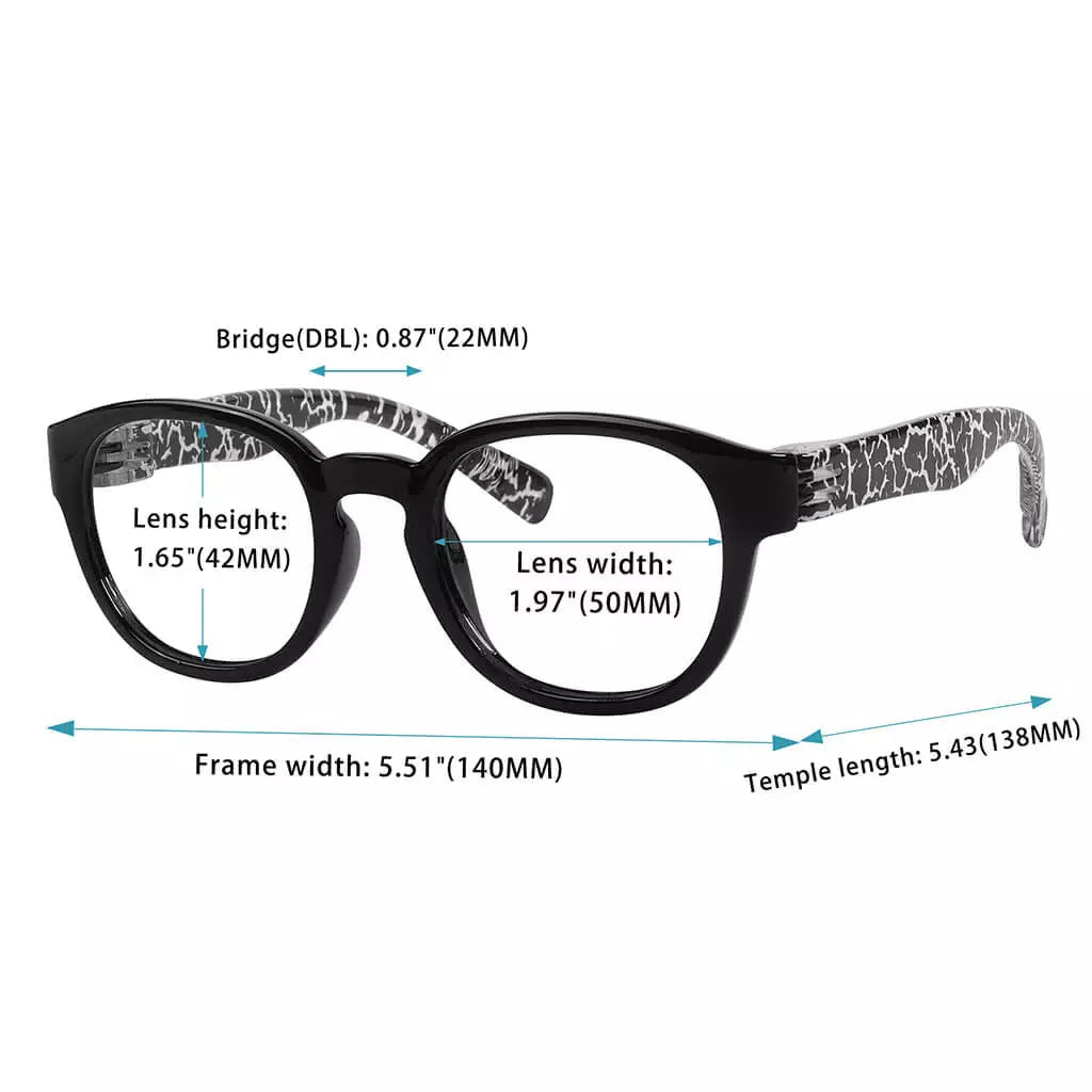 6 Pack 30% Blue Light Blocking Designer Metalless Screwless Glasses NR124 - B15eyekeeper.com