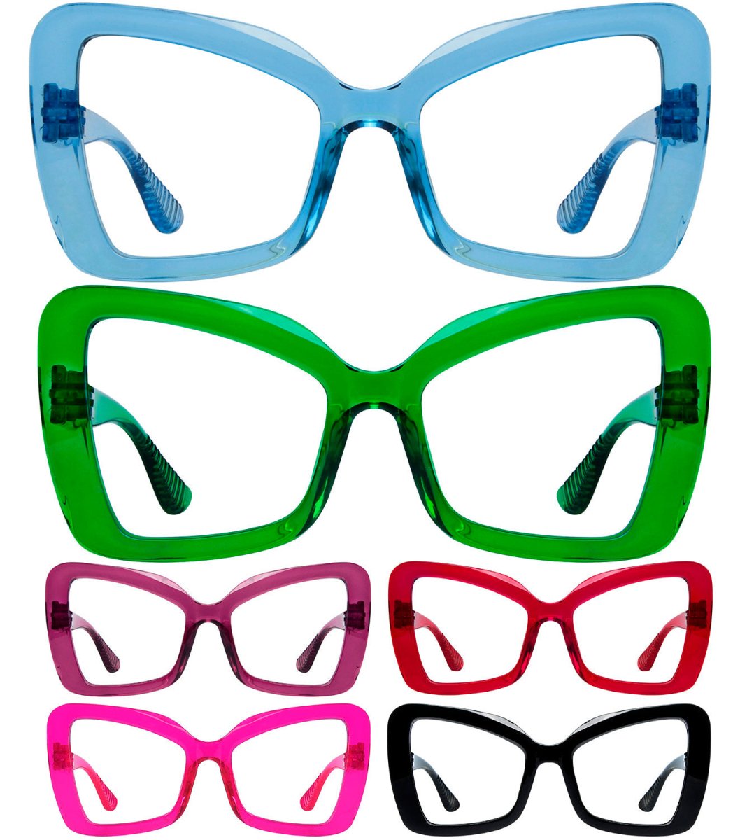 6 Pack 30% Blue Light Blocking Metalless Screwless Glasses R2315 - B15eyekeeper.com