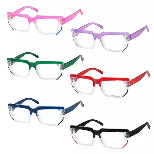 6 Pack Metalless Design Screwless Spring Hinges Reading Glasses R2204eyekeeper.com