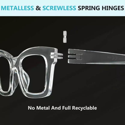 6 Pack Metalless Screwless Thick Frame Reading Glasses R2308eyekeeper.com