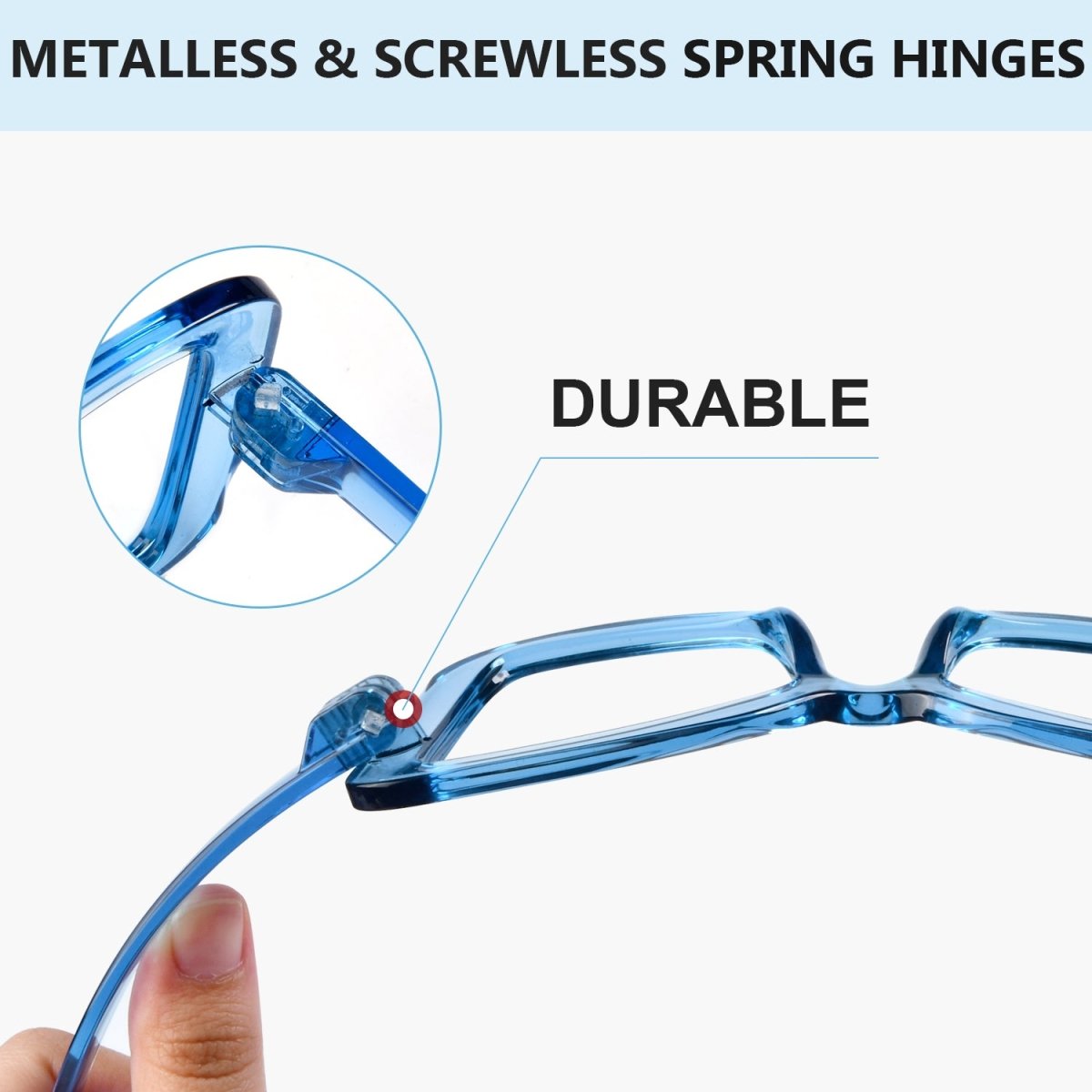 6 Pack Oversized Screwless Metalless Cat - eye Reading Glasses R2315eyekeeper.com