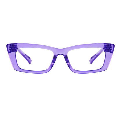 Cat - eye 30% Blue Light Blocking Metalless Screwless Eyeglasses R2501 - B15eyekeeper.com