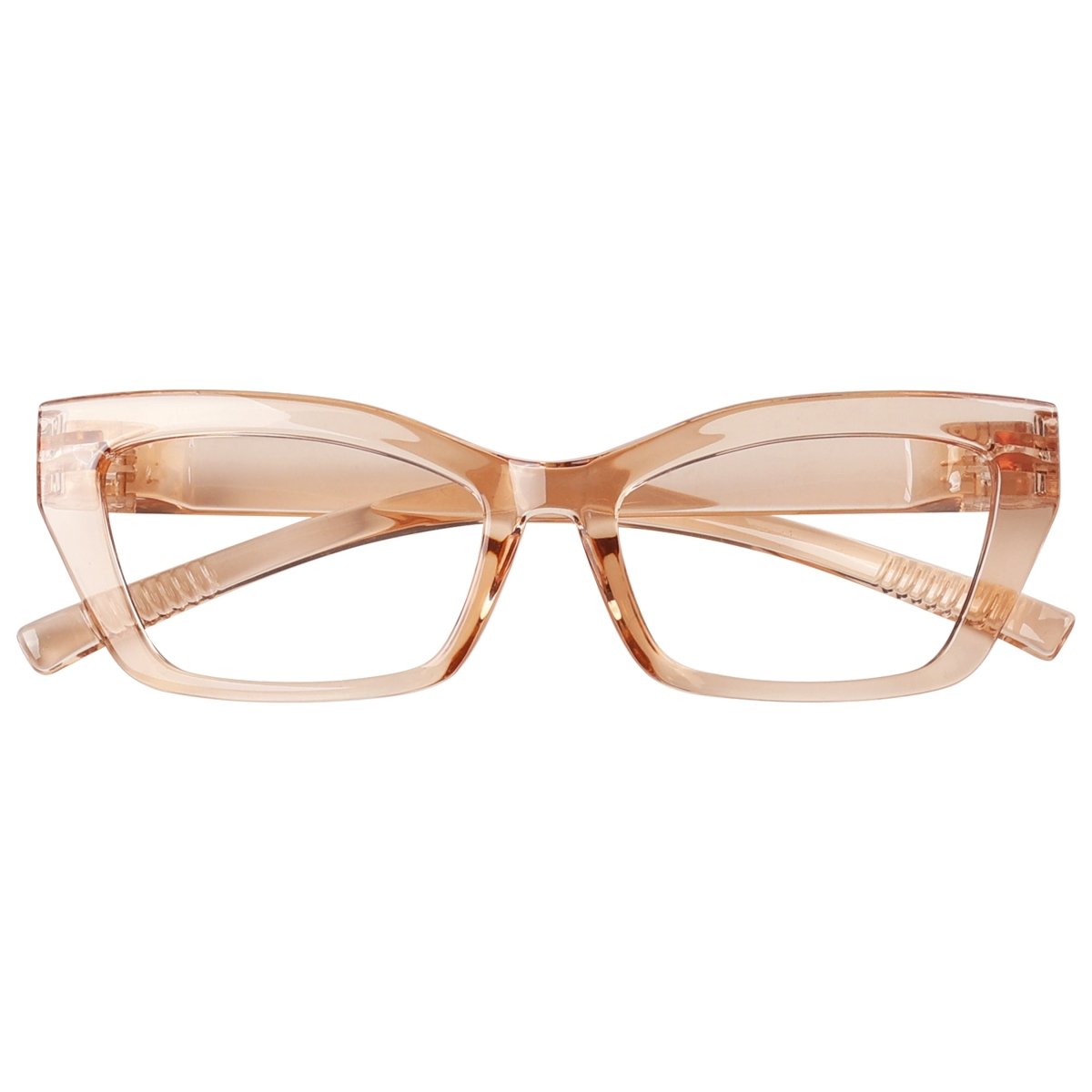 Cat - eye 30% Blue Light Blocking Metalless Screwless Eyeglasses R2516 - B15eyekeeper.com