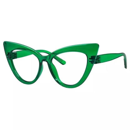 Cat - eye 30% Blue Light Blocking Reading Glasses Oversized Screwless R2318 - B15eyekeeper.com