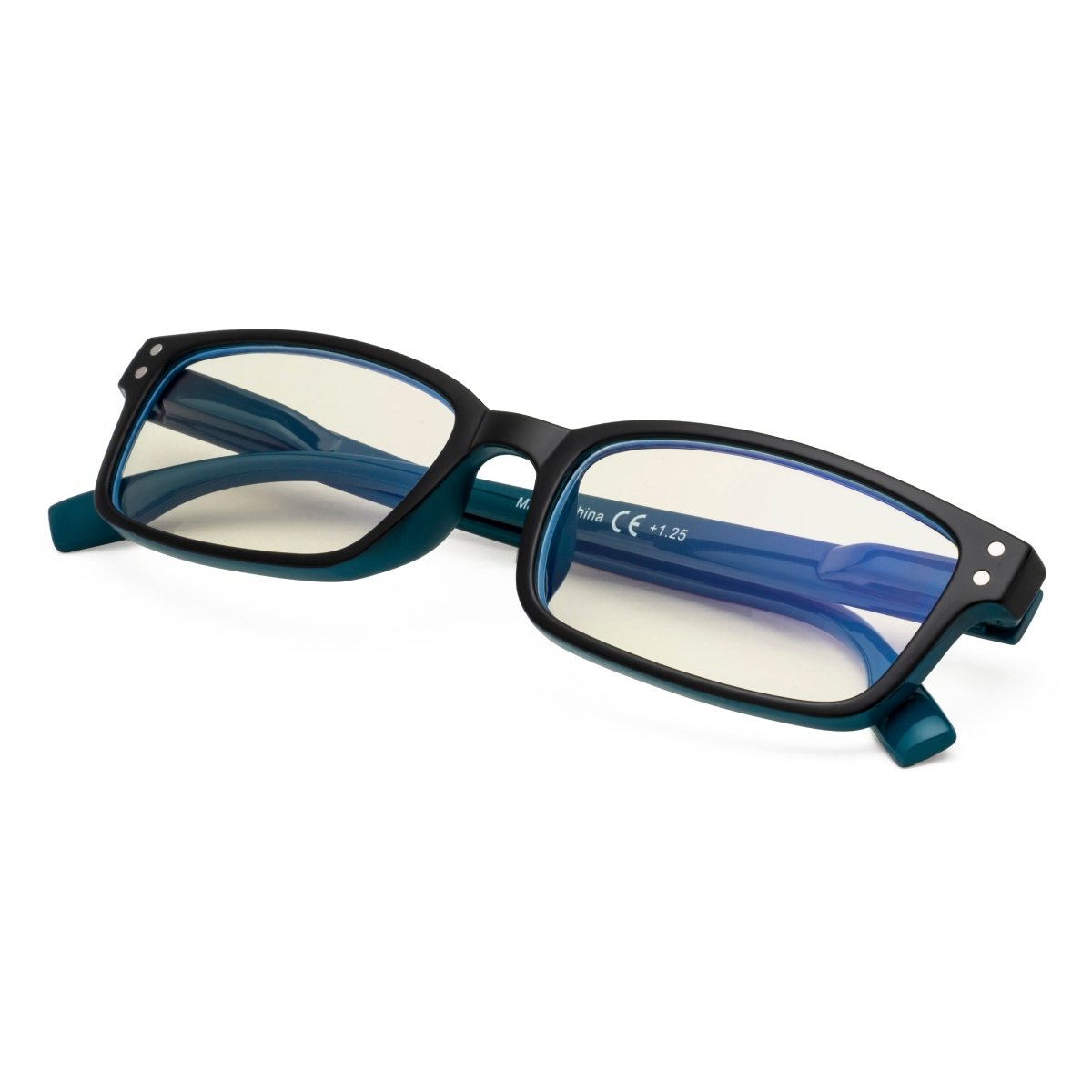 Classic Rectangle Blue Light Filter Reading Glasses 1 - CG097eyekeeper.com