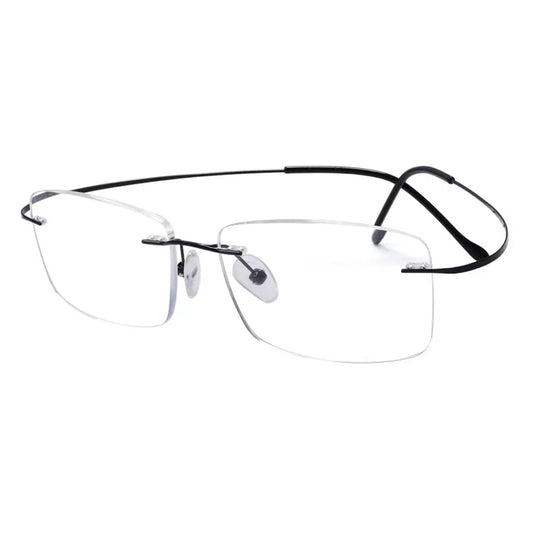 Elegant Rimless Reading Glasses Rectangle Readers R1509eyekeeper.com