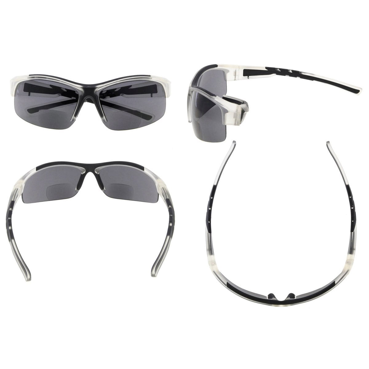 Half Rimless TR90 Sport Bifocal Reading Sunglasses TH6226-B