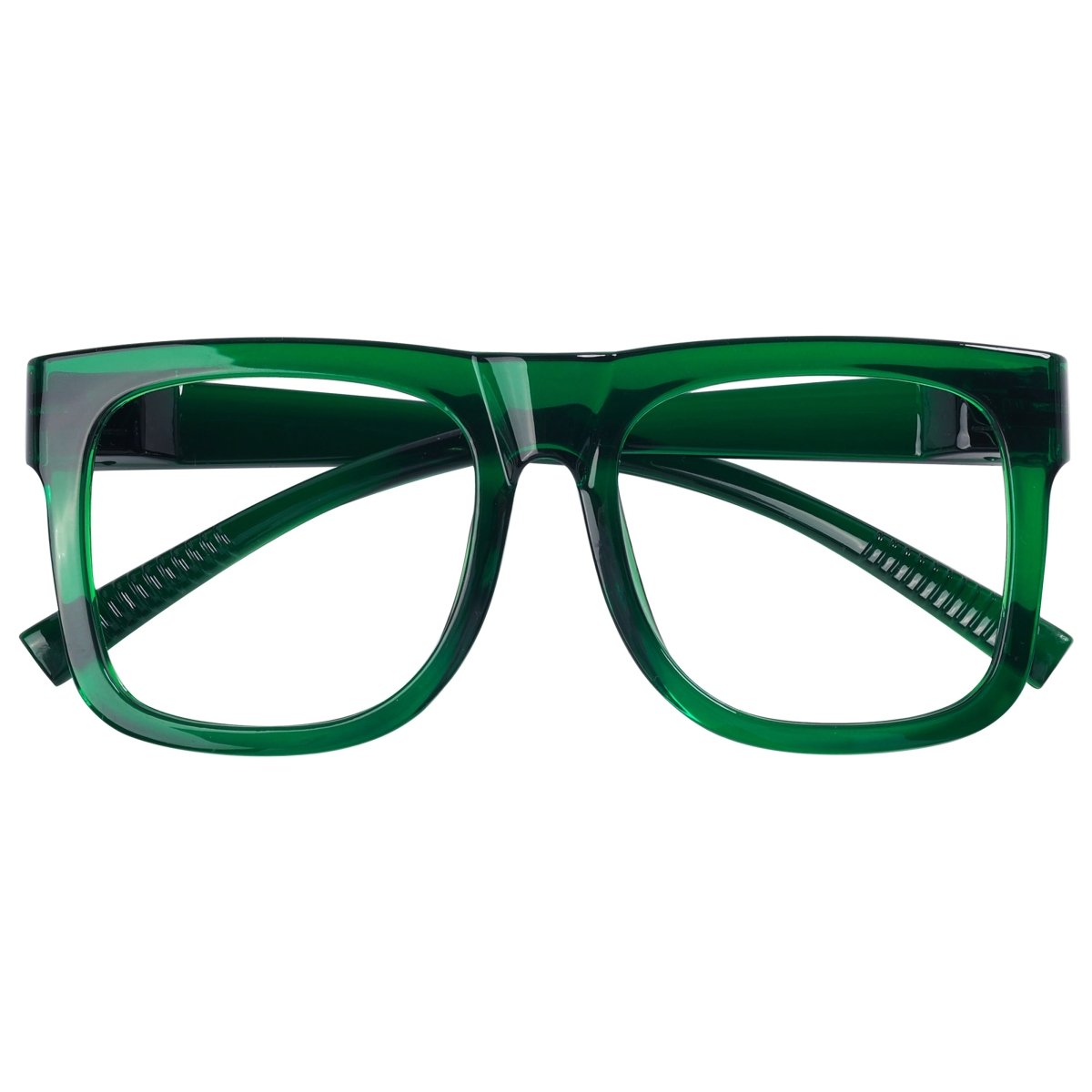 Large Frame 30% Blue Light Blocking Metalless Screwless Glasses R2316 - B15eyekeeper.com