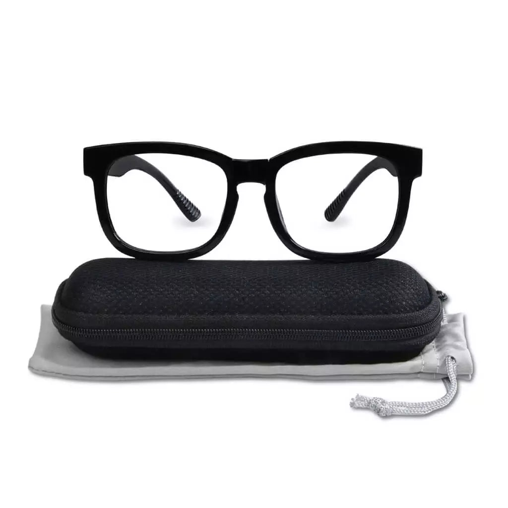 (Must Buy Both Eye) Metalless Screwless Reading Glasses with Different Strength PR033 (Black)eyekeeper.com